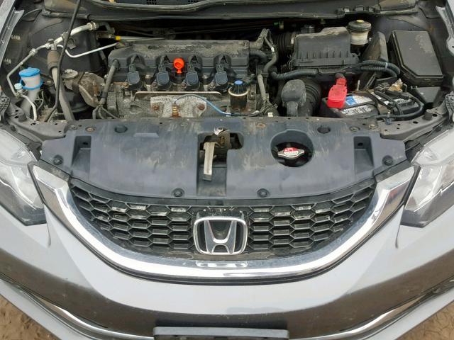 2HGFB2F9XFH512098 - 2015 HONDA CIVIC EXL GRAY photo 7