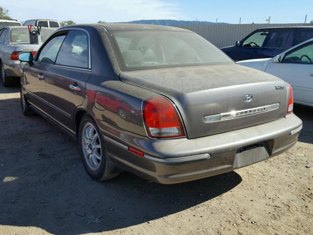 KMHFU45E52A212881 - 2002 HYUNDAI XG 350 GRAY photo 3