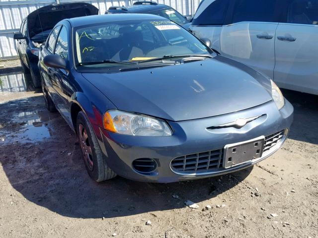 1C3EL46R72N182560 - 2002 CHRYSLER SEBRING LX BLUE photo 1