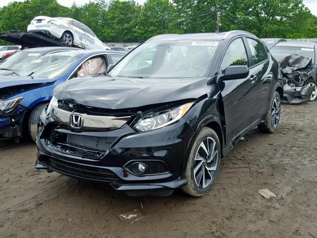 3CZRU6H1XKG718935 - 2019 HONDA HR-V SPORT BLACK photo 2