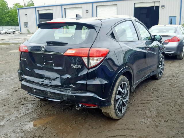 3CZRU6H1XKG718935 - 2019 HONDA HR-V SPORT BLACK photo 4