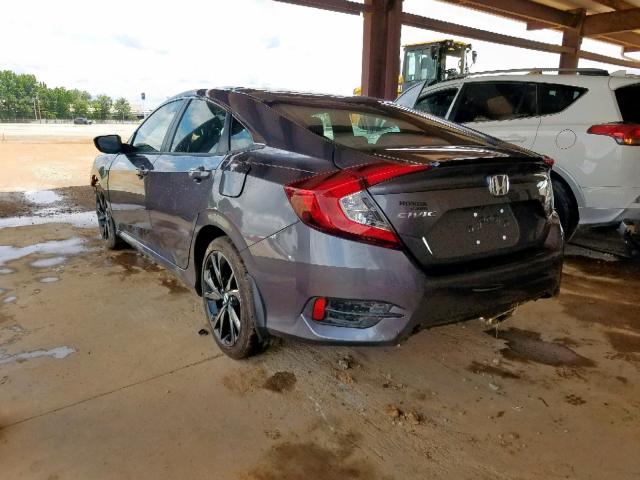 2HGFC2F83KH511616 - 2019 HONDA CIVIC SPOR GRAY photo 3