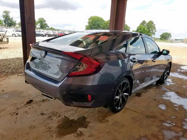 2HGFC2F83KH511616 - 2019 HONDA CIVIC SPOR GRAY photo 4