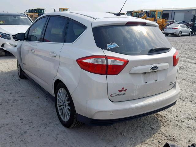 1FADP5BU5DL519694 - 2013 FORD C-MAX SEL WHITE photo 3