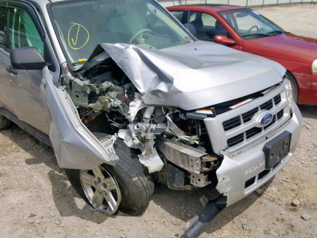 1FMCU5K38BKC69758 - 2011 FORD ESCAPE HYB SILVER photo 9