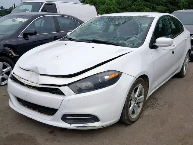 1C3CDFBB3FD310233 - 2015 DODGE DART SXT WHITE photo 2