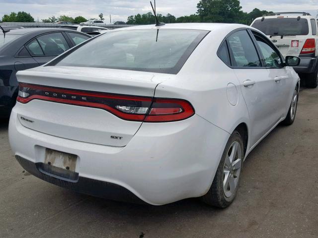 1C3CDFBB3FD310233 - 2015 DODGE DART SXT WHITE photo 4