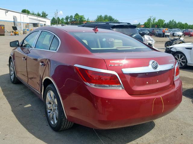 1G4GC5EG6AF185352 - 2010 BUICK LACROSSE C RED photo 3