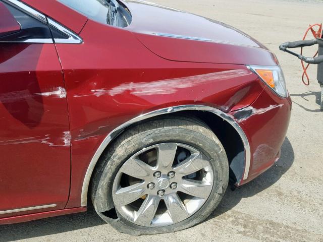 1G4GC5EG6AF185352 - 2010 BUICK LACROSSE C RED photo 9