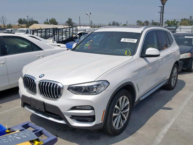 5UXTR7C56KLF34125 - 2019 BMW X3 SDRIVE3 WHITE photo 2