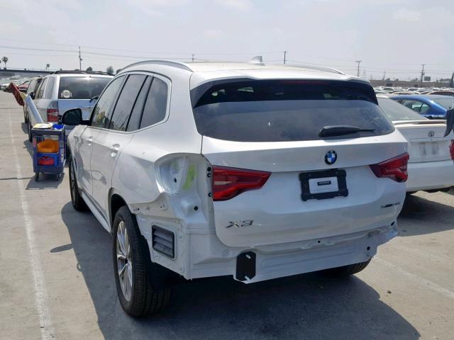 5UXTR7C56KLF34125 - 2019 BMW X3 SDRIVE3 WHITE photo 3