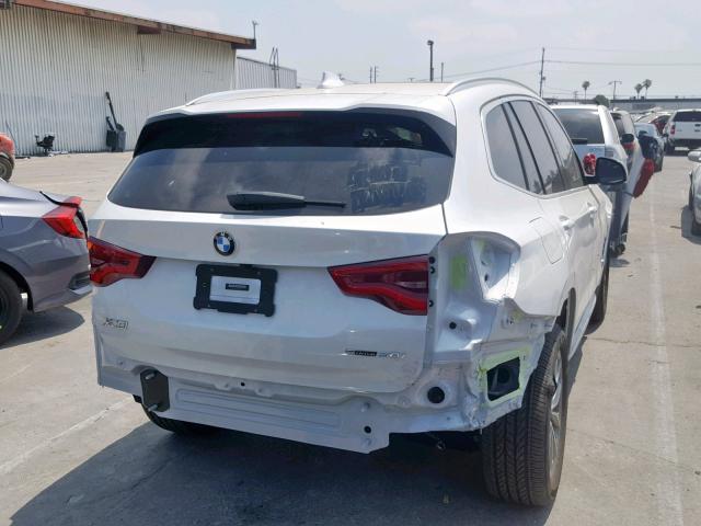 5UXTR7C56KLF34125 - 2019 BMW X3 SDRIVE3 WHITE photo 4