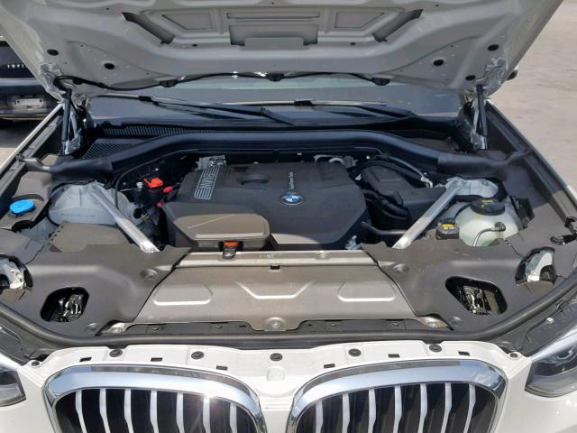 5UXTR7C56KLF34125 - 2019 BMW X3 SDRIVE3 WHITE photo 7