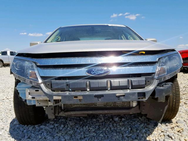 3FAHP0JG8AR198179 - 2010 FORD FUSION SEL SILVER photo 9