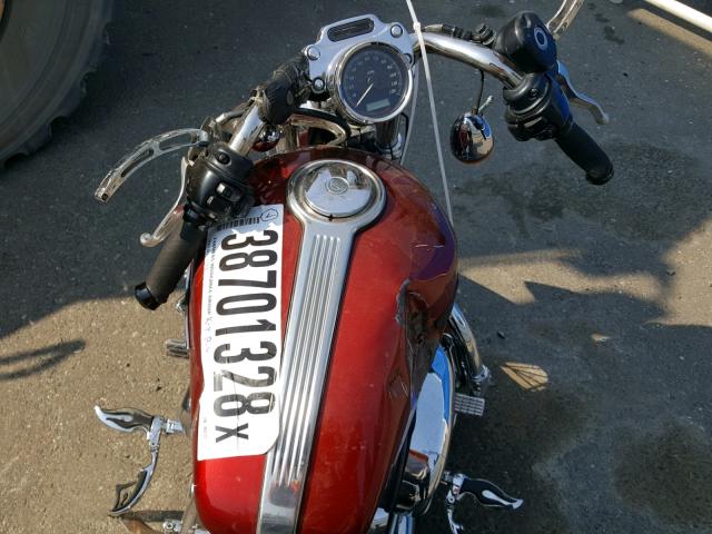 1HD1CT3138K460737 - 2008 HARLEY-DAVIDSON XL1200 C RED photo 5