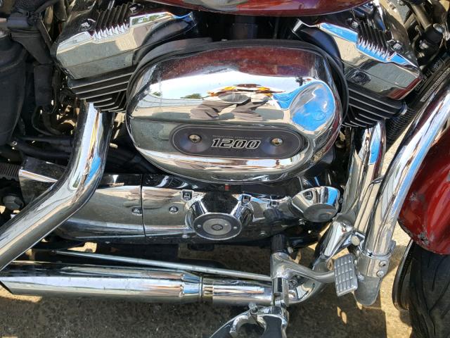 1HD1CT3138K460737 - 2008 HARLEY-DAVIDSON XL1200 C RED photo 7