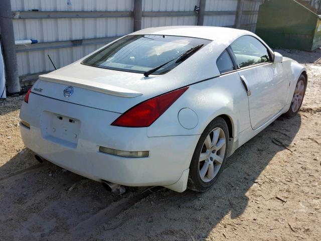 JN1AZ34D64T162795 - 2004 NISSAN 350Z COUPE WHITE photo 4