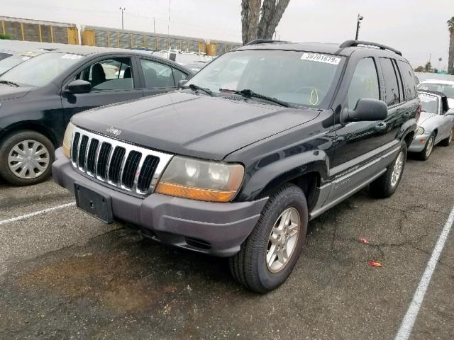 1J4GX48S12C159354 - 2002 JEEP GRAND CHER BLACK photo 2