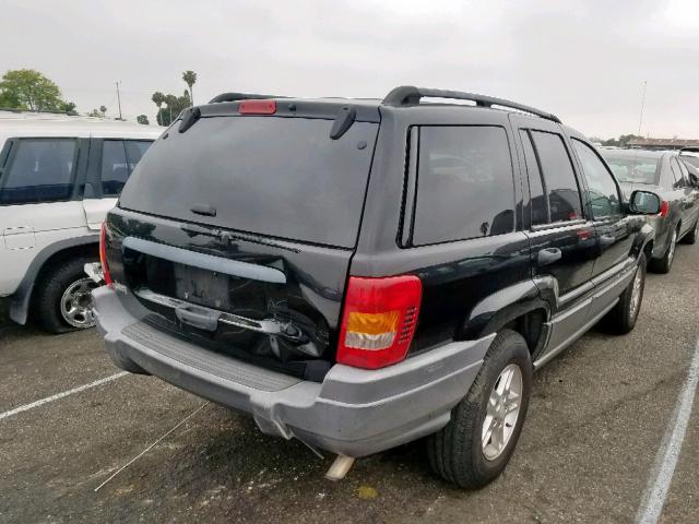 1J4GX48S12C159354 - 2002 JEEP GRAND CHER BLACK photo 4