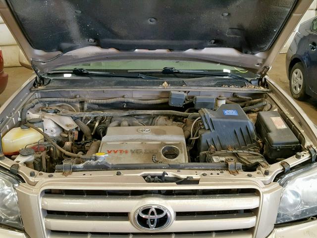 JTEEP21AX70194983 - 2007 TOYOTA HIGHLANDER GOLD photo 7