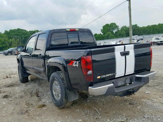 1GCDT43E888183832 - 2008 CHEVROLET COLORADO L BLACK photo 3
