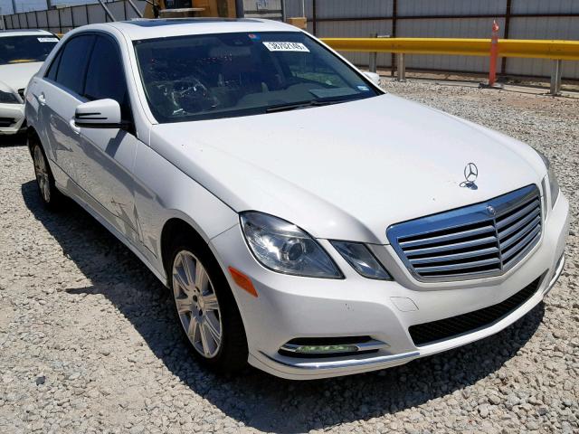 WDDHF2EBXDA730933 - 2013 MERCEDES-BENZ E 350 BLUE WHITE photo 1