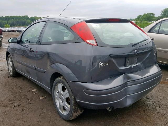 3FAFP31373R133347 - 2003 FORD FOCUS ZX3 GRAY photo 3