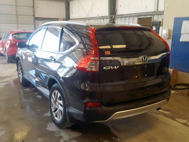 2HKRM3H79GH522251 - 2016 HONDA CR-V EXL BLACK photo 3