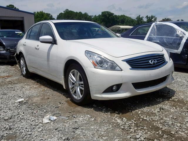 JN1CV6AR5DM753586 - 2013 INFINITI G37 WHITE photo 1