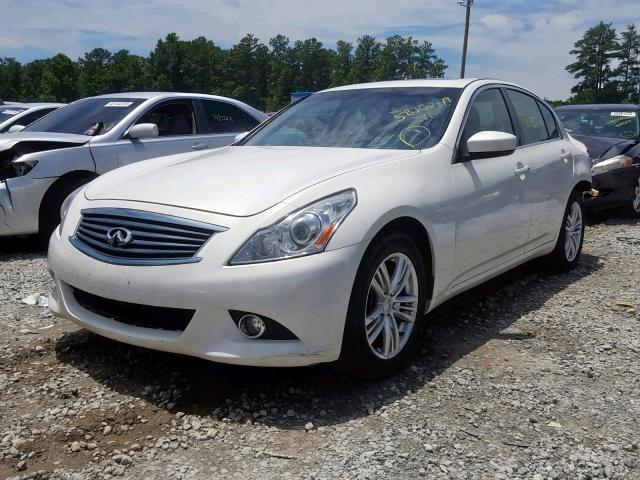 JN1CV6AR5DM753586 - 2013 INFINITI G37 WHITE photo 2