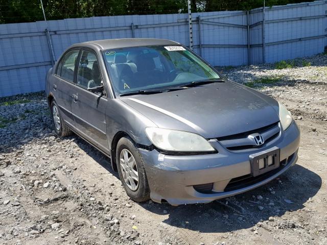 2HGES164X4H937702 - 2004 HONDA CIVIC DX SILVER photo 1