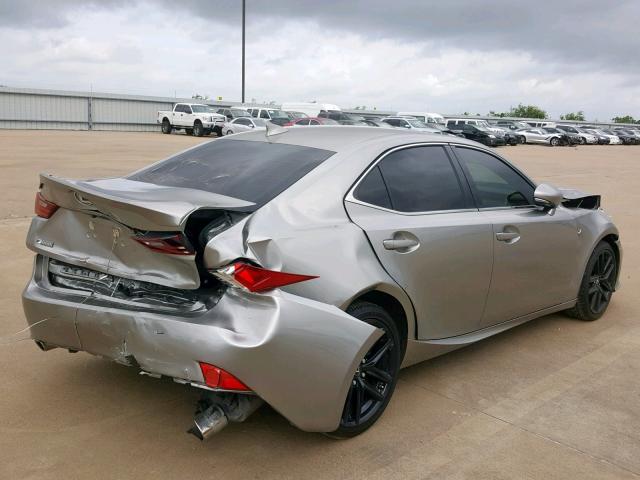 JTHBF1D24F5079529 - 2015 LEXUS IS 250 SILVER photo 4