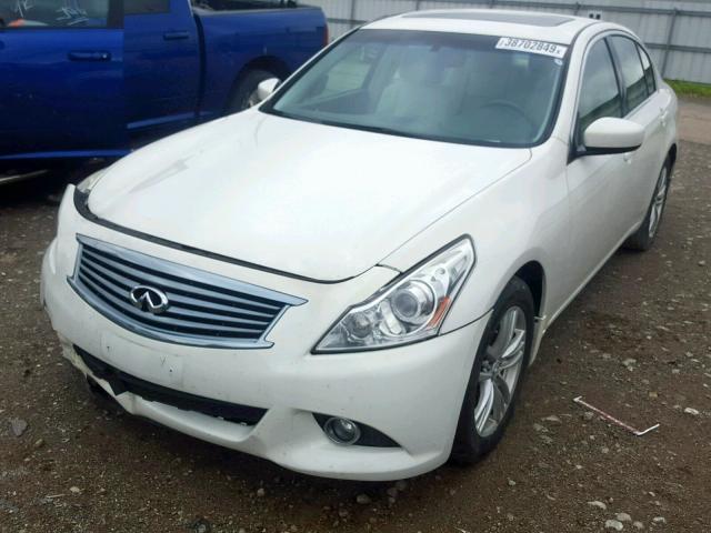 JN1CV6AR0BM353187 - 2011 INFINITI G37 WHITE photo 2