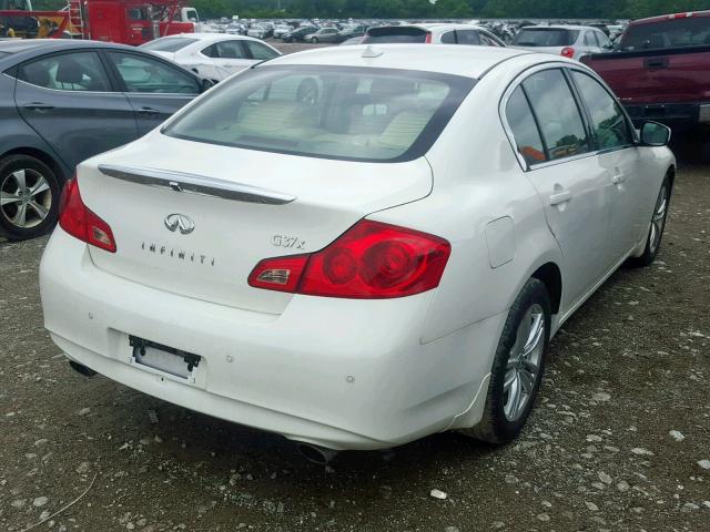 JN1CV6AR0BM353187 - 2011 INFINITI G37 WHITE photo 4