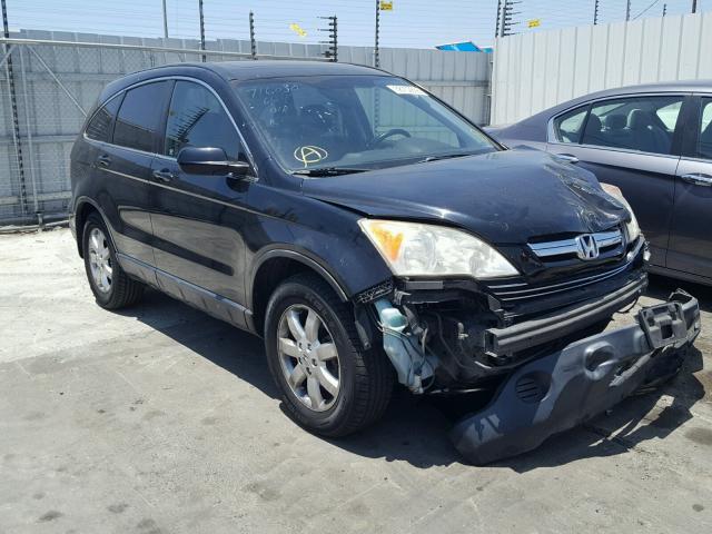 JHLRE38748C038484 - 2008 HONDA CR-V EXL BLACK photo 1