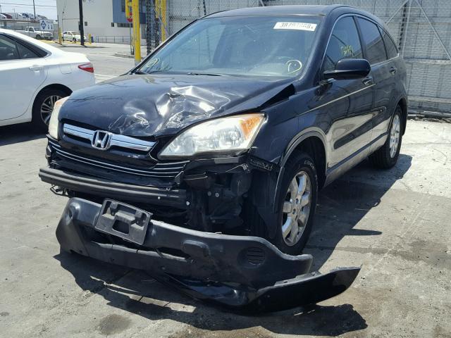 JHLRE38748C038484 - 2008 HONDA CR-V EXL BLACK photo 9