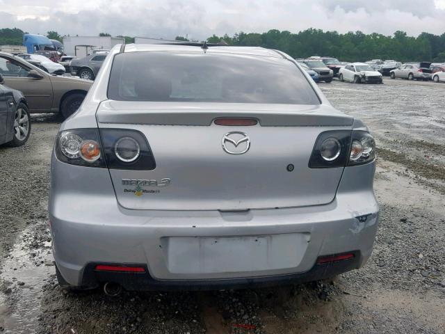 JM1BK323071736937 - 2007 MAZDA 3 S SILVER photo 9