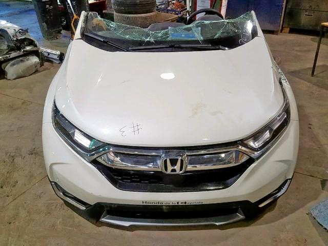 2HKRW2H94JH114642 - 2018 HONDA CR-V TOURI WHITE photo 6