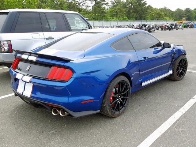 1FA6P8JZ8H5522056 - 2017 FORD MUSTANG SH BLUE photo 4