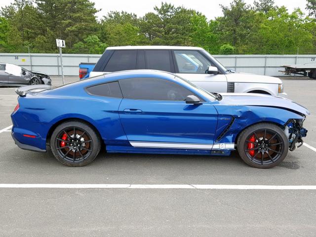 1FA6P8JZ8H5522056 - 2017 FORD MUSTANG SH BLUE photo 9