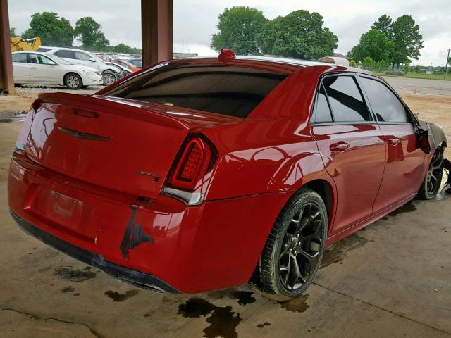 2C3CCABT4HH560245 - 2017 CHRYSLER 300 S RED photo 4