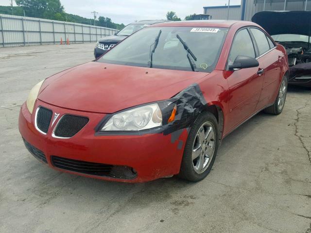 1G2ZH58N574254453 - 2007 PONTIAC G6 GT RED photo 2