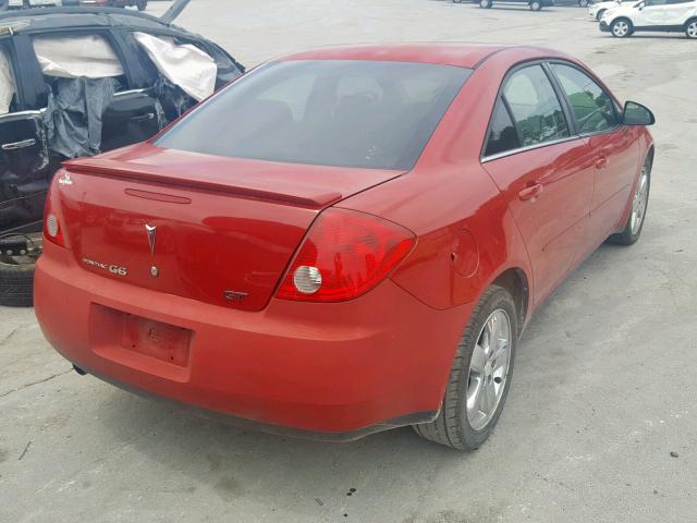 1G2ZH58N574254453 - 2007 PONTIAC G6 GT RED photo 4