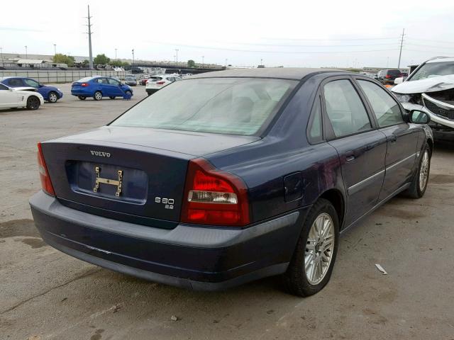 YV1TS94D3Y1142593 - 2000 VOLVO S80 BLUE photo 4