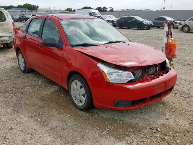 1FAHP34N58W166924 - 2008 FORD FOCUS S/SE RED photo 1