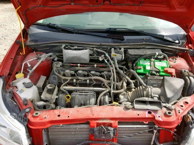 1FAHP34N58W166924 - 2008 FORD FOCUS S/SE RED photo 7