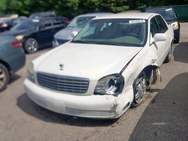 1G6KD54Y45U206371 - 2005 CADILLAC DEVILLE WHITE photo 2