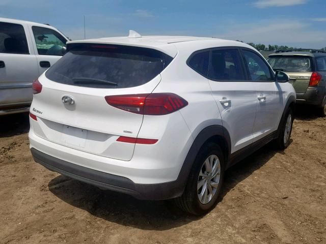 KM8J2CA44KU947177 - 2019 HYUNDAI TUCSON SE WHITE photo 4