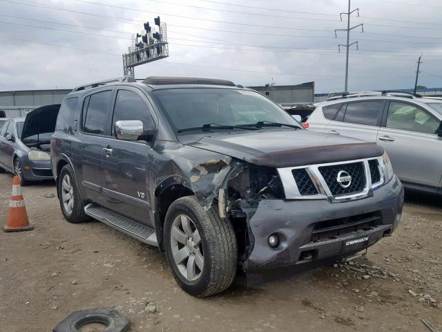 5N1BA08CX8N621227 - 2008 NISSAN ARMADA SE GRAY photo 1