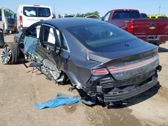 3LN6L5F9XJR615673 - 2018 LINCOLN MKZ RESERV GRAY photo 3